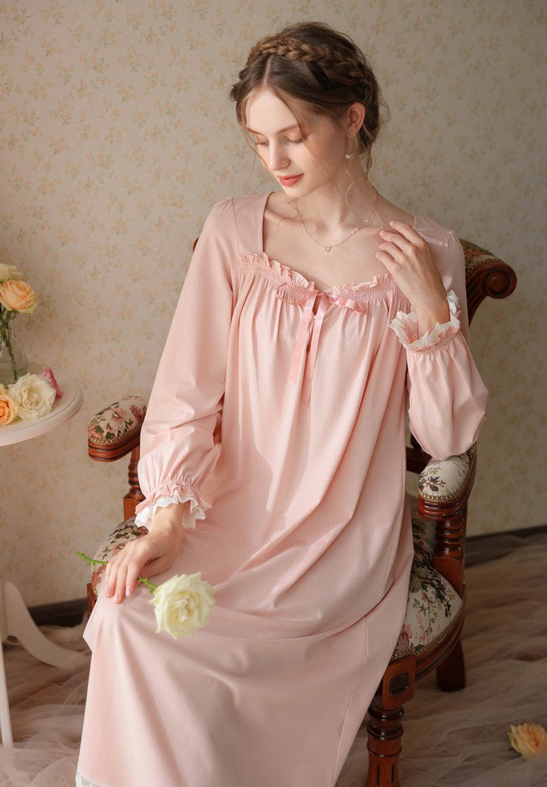 Retro Style Cotton Night Gown Dress Retro Fairy