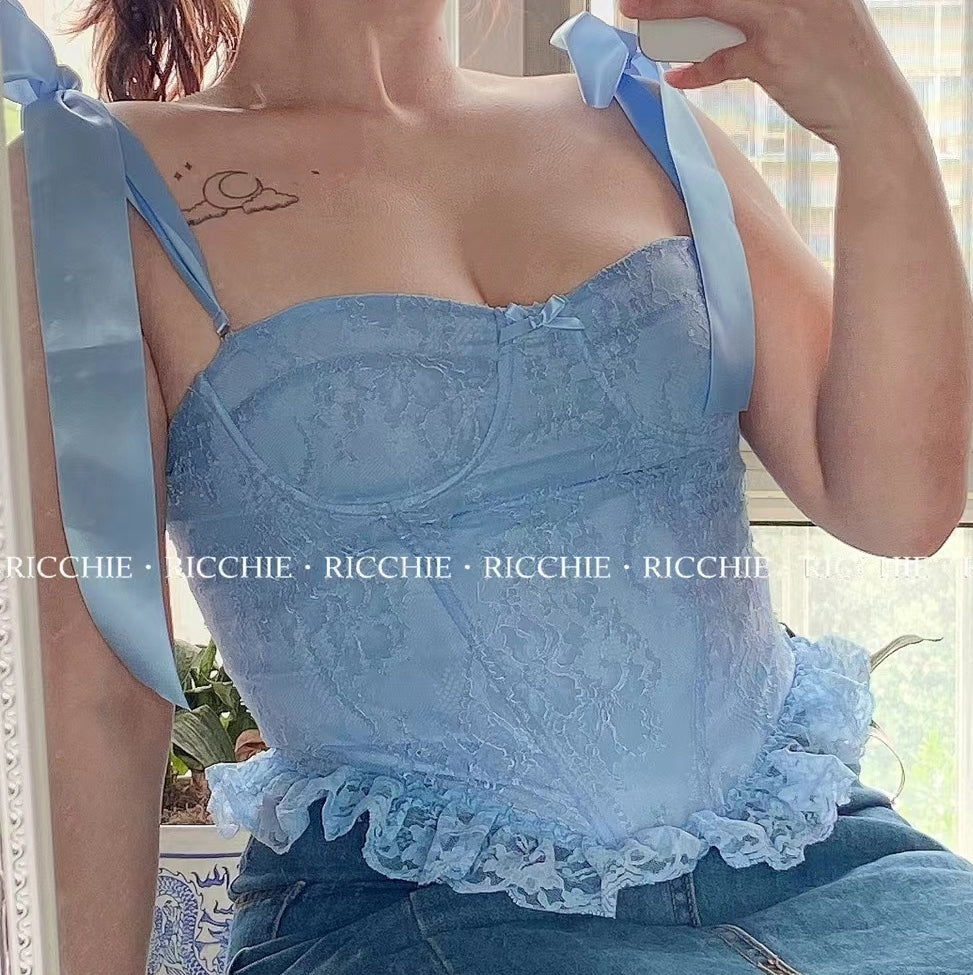 Handmade buy Blue Corset