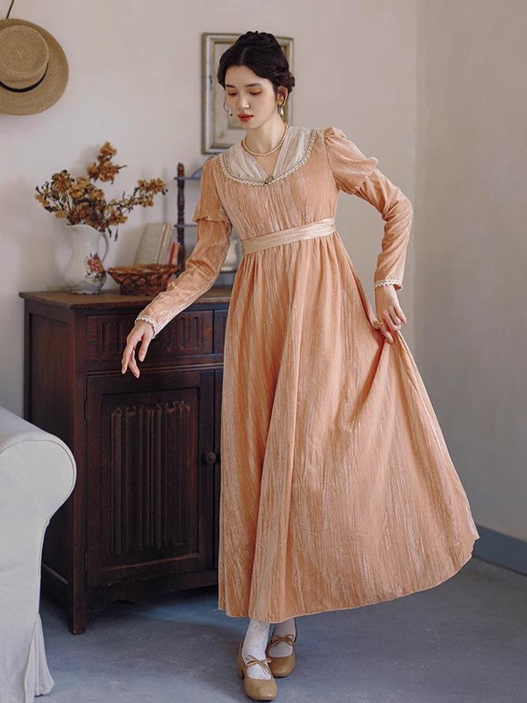 regency dress edwardian dress royalcore dress period drama inspired dress