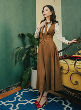 Load image into Gallery viewer, Vintage 50s Academia Blouse Vest Skirt Set
