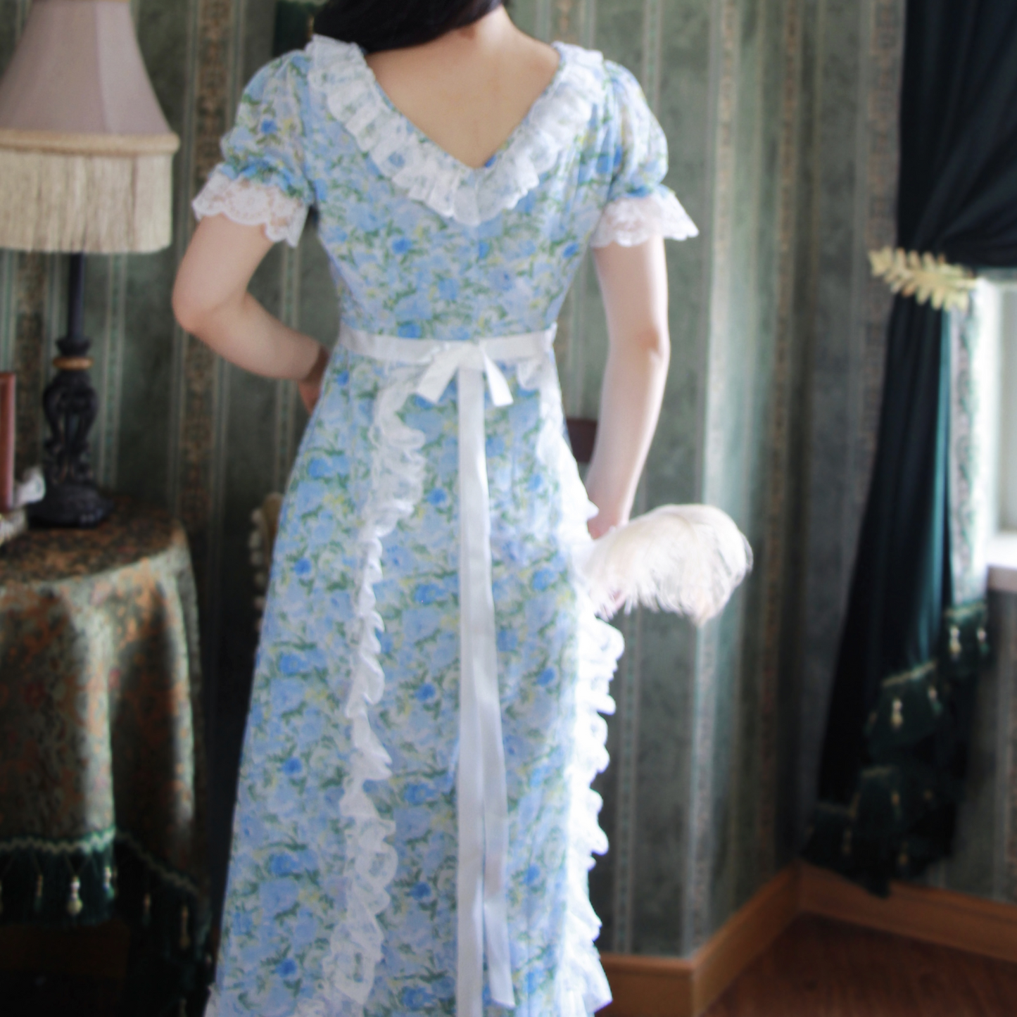 vintage dress period drama dress edwardian dress Regency Dress plus size dress