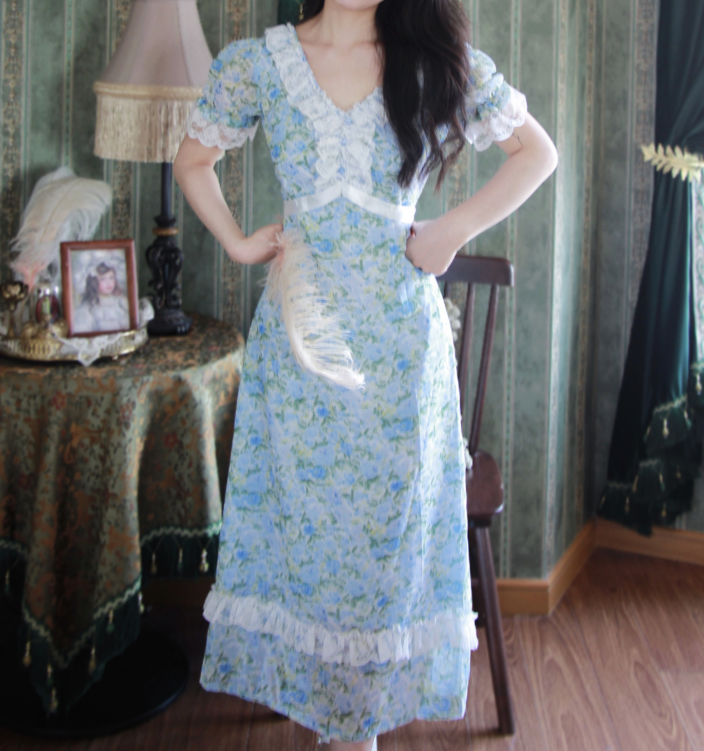 vintage dress period drama dress edwardian dress Regency Dress plus size dress