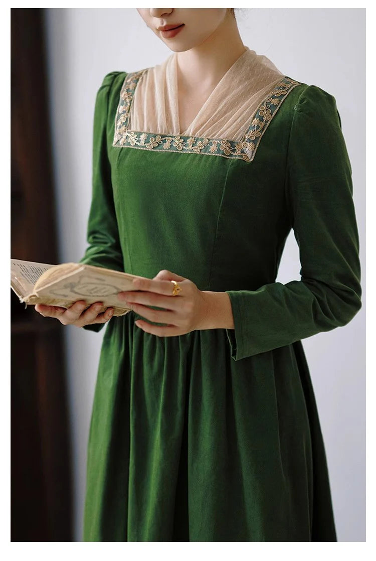 regency dress edwardian dress royalcore dress period drama inspired dress