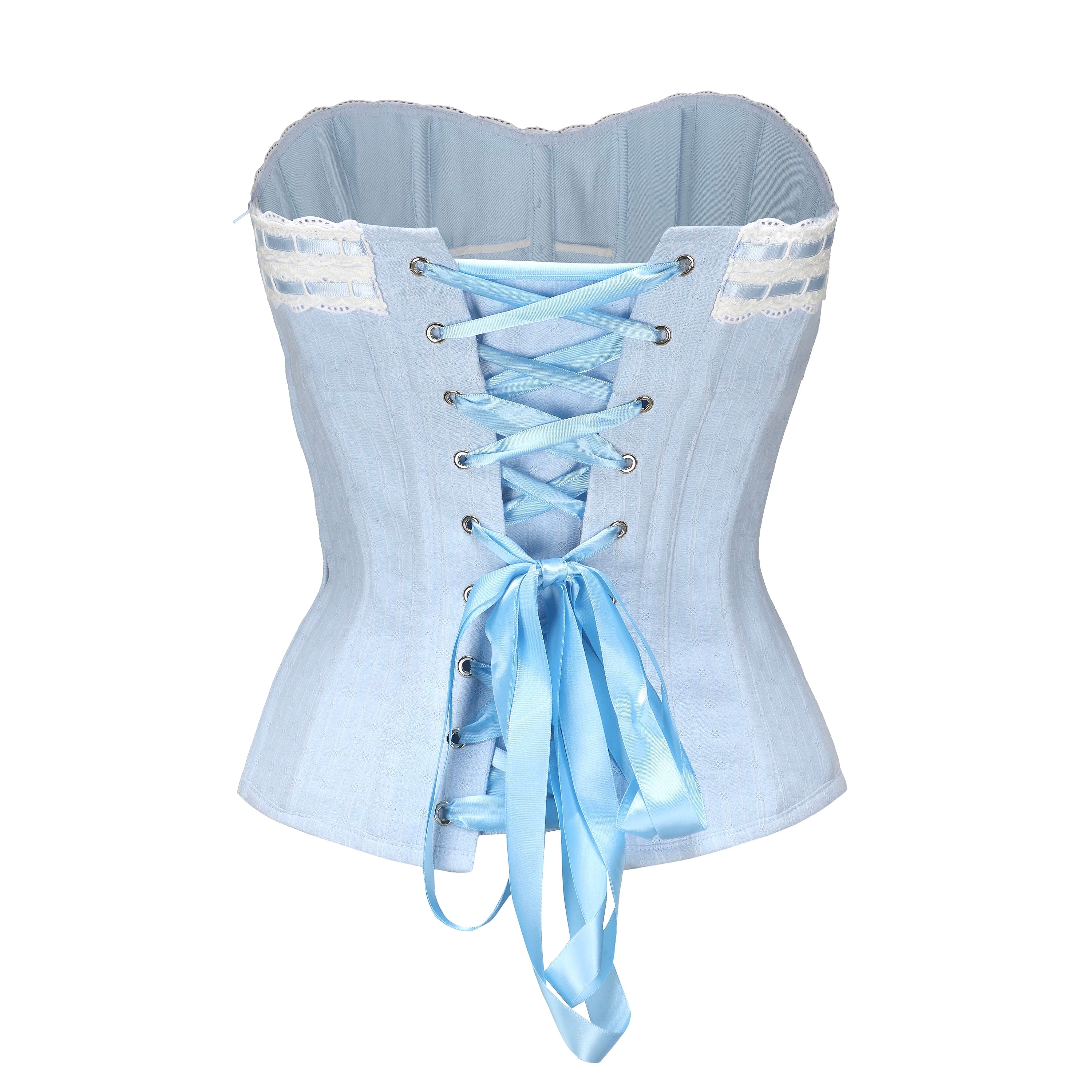 Ricchie] Vintage Remake Pastel Lace up Corset – Retro Fairy