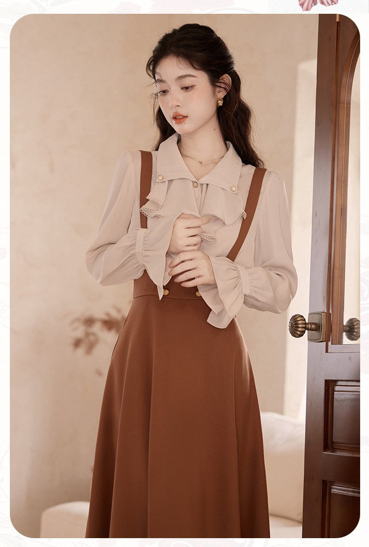 30s 40s 50s dress vintage dress modest dress light academia retro fashion