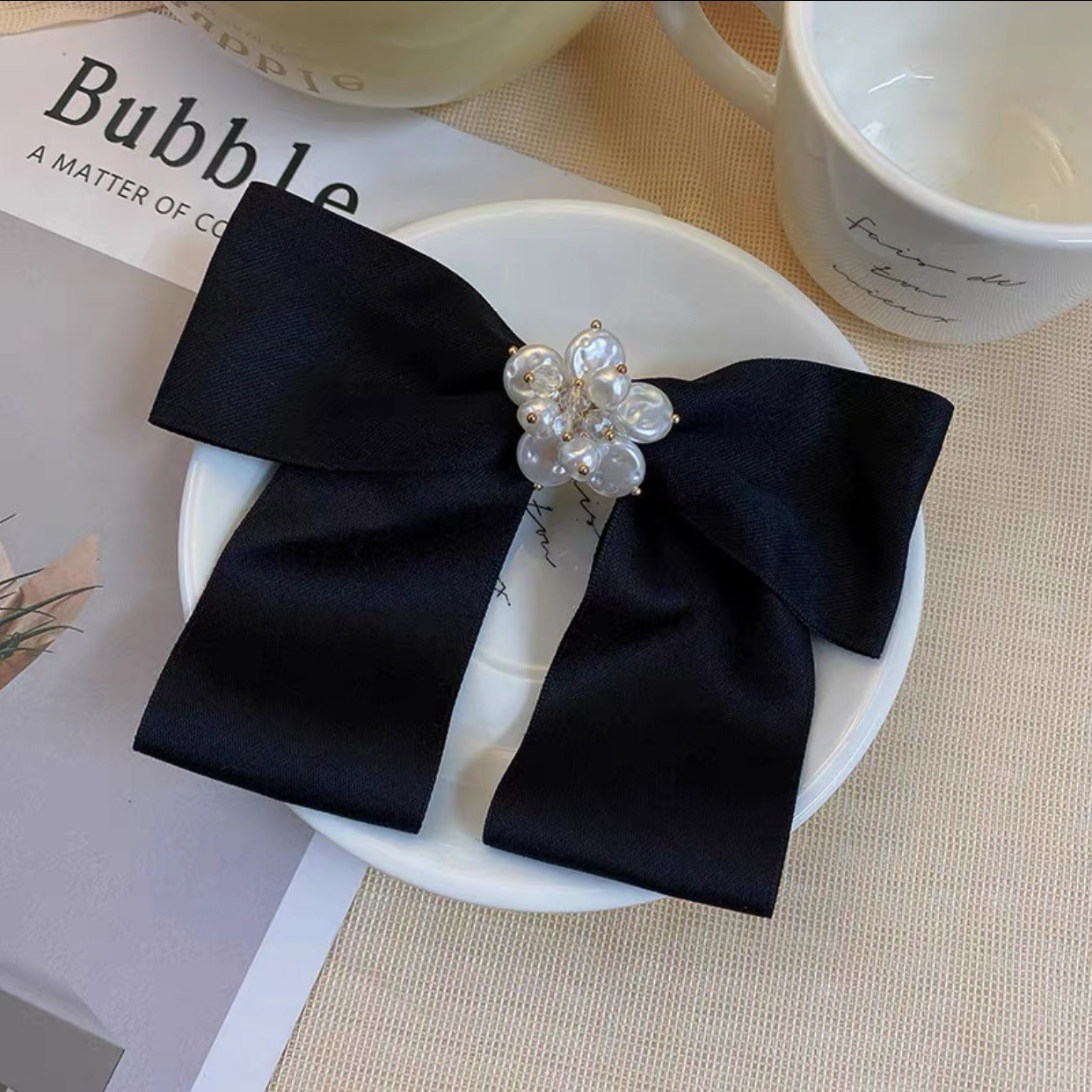 Retro Style Bow Tie Hair Clip