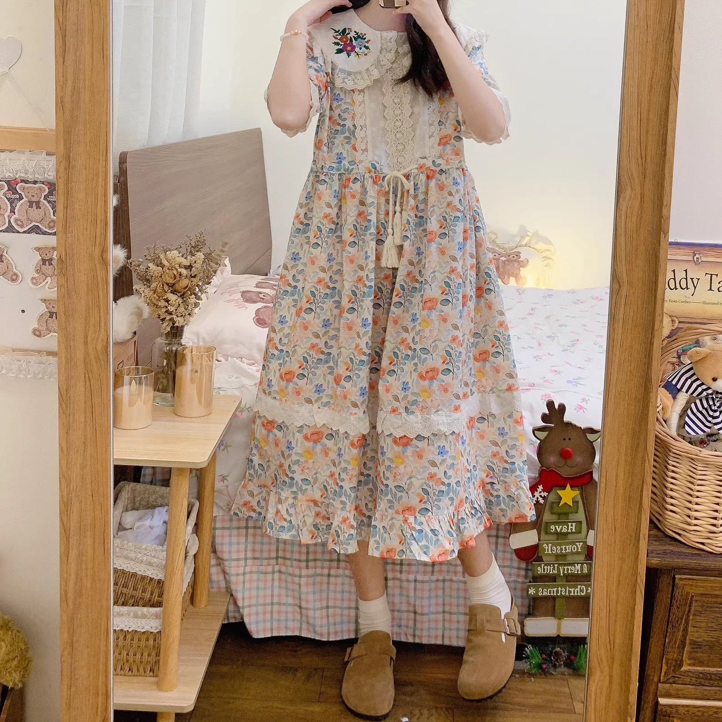 cottagecore dress plus size dress fairycore dress sustainable fashion