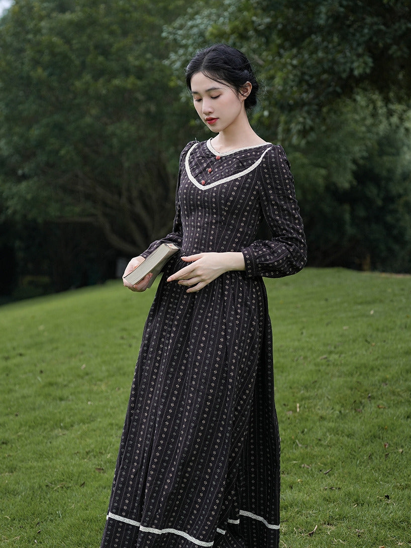 vintage dress cottagecore dress 1970s dress 50s dress prairie dress gunnesax dress lolita dress kawaii dress victorian dress edwardian dress 1900s dress gothic dress dark academia