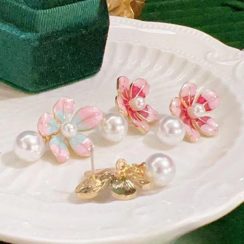 Cottagecore Flower Ear Pins