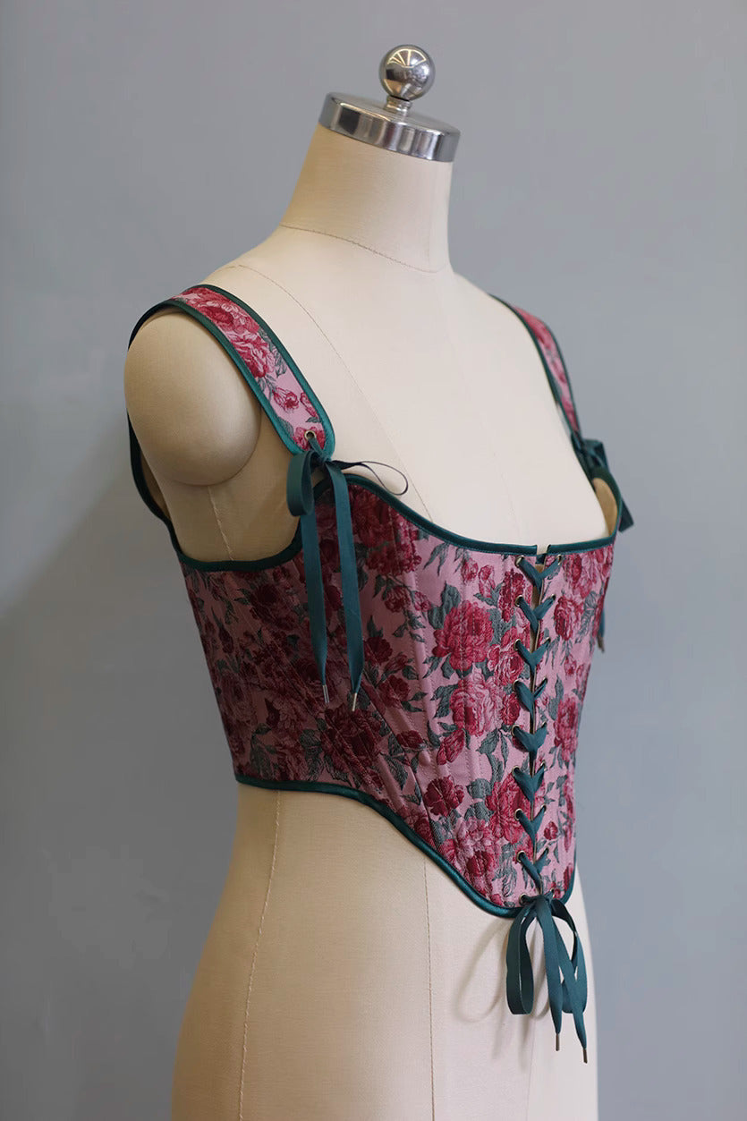 vintage corset cottagecore corset handmade corset