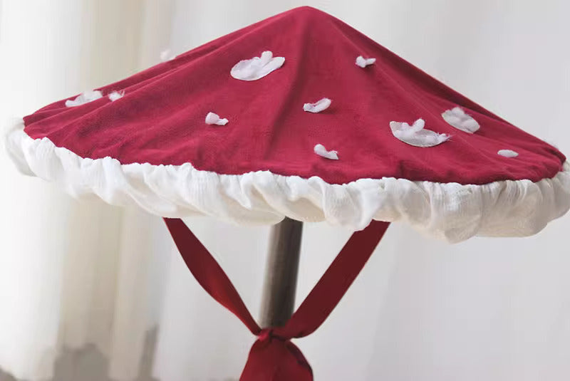 Cotton Candy Mushroom Hat handmade hat mushroom art cottage store core fashion