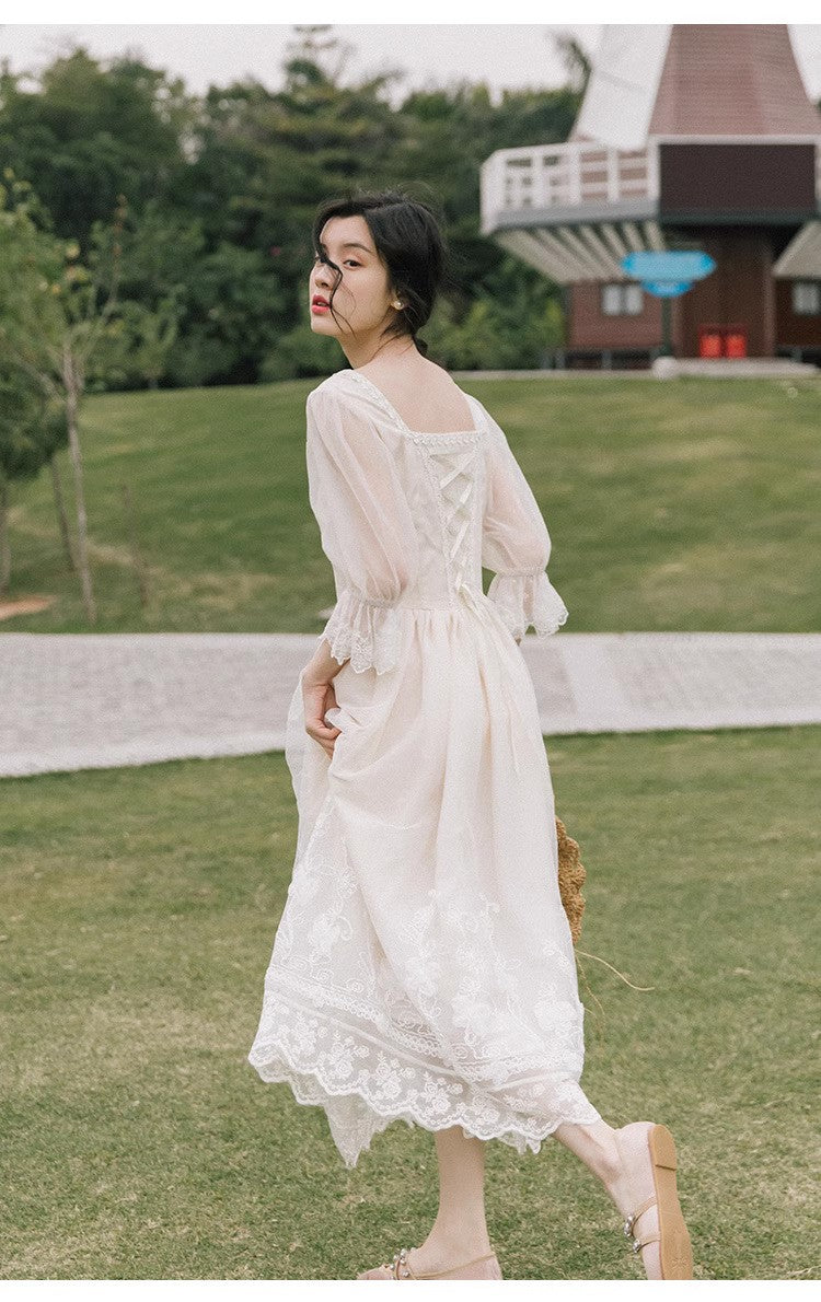 Dreamy Fairy Lace up Dress [Final Sale]