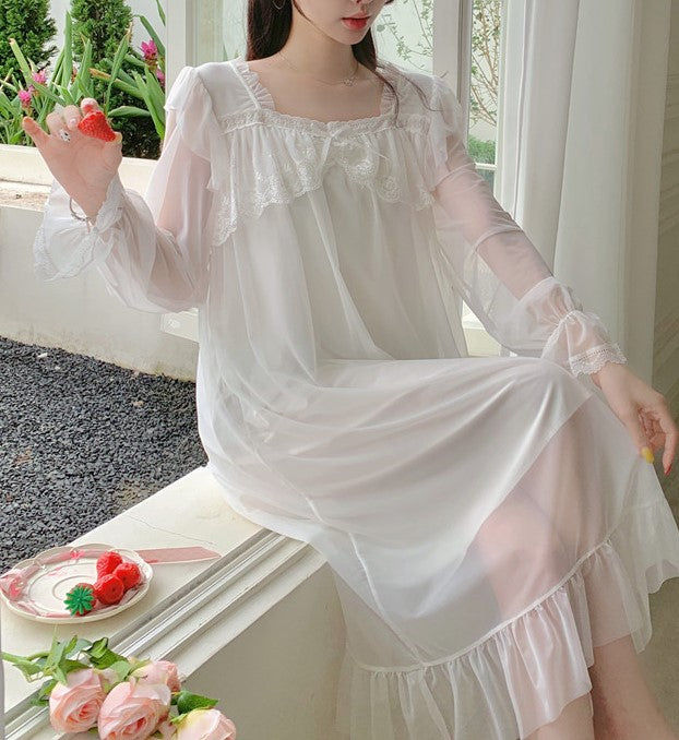 vintage night gown night dress princess dress 