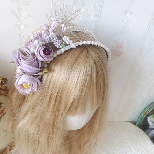 Handmade Vintage Style Flower Headband cottagecore accessories vintage accessories