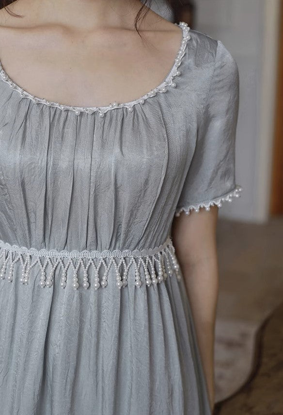 Vintage Regency Style Blue Dress