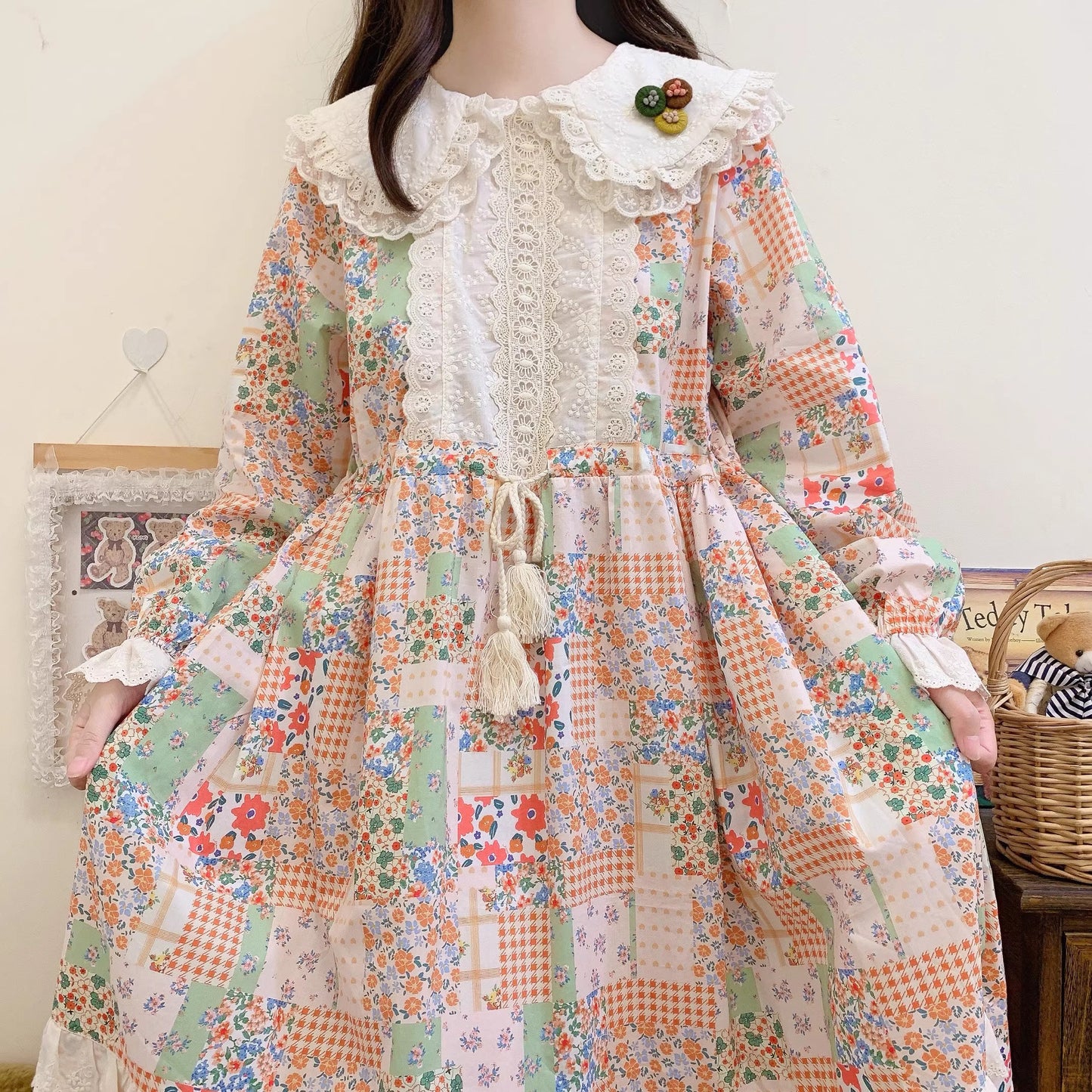 cottagecore dress vintage dress fairycore dress