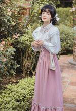 Load image into Gallery viewer, vintage blouse cottagecore blouse shirt cottagecore outfit vintage blouse vintage shirt fairycore outfit edwardian victorian blouse dress
