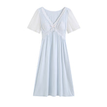 Load image into Gallery viewer, Retro V Neck Night Gowns Dress

