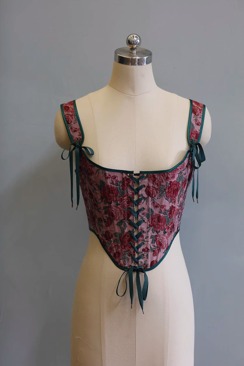 vintage corset cottagecore corset handmade corset