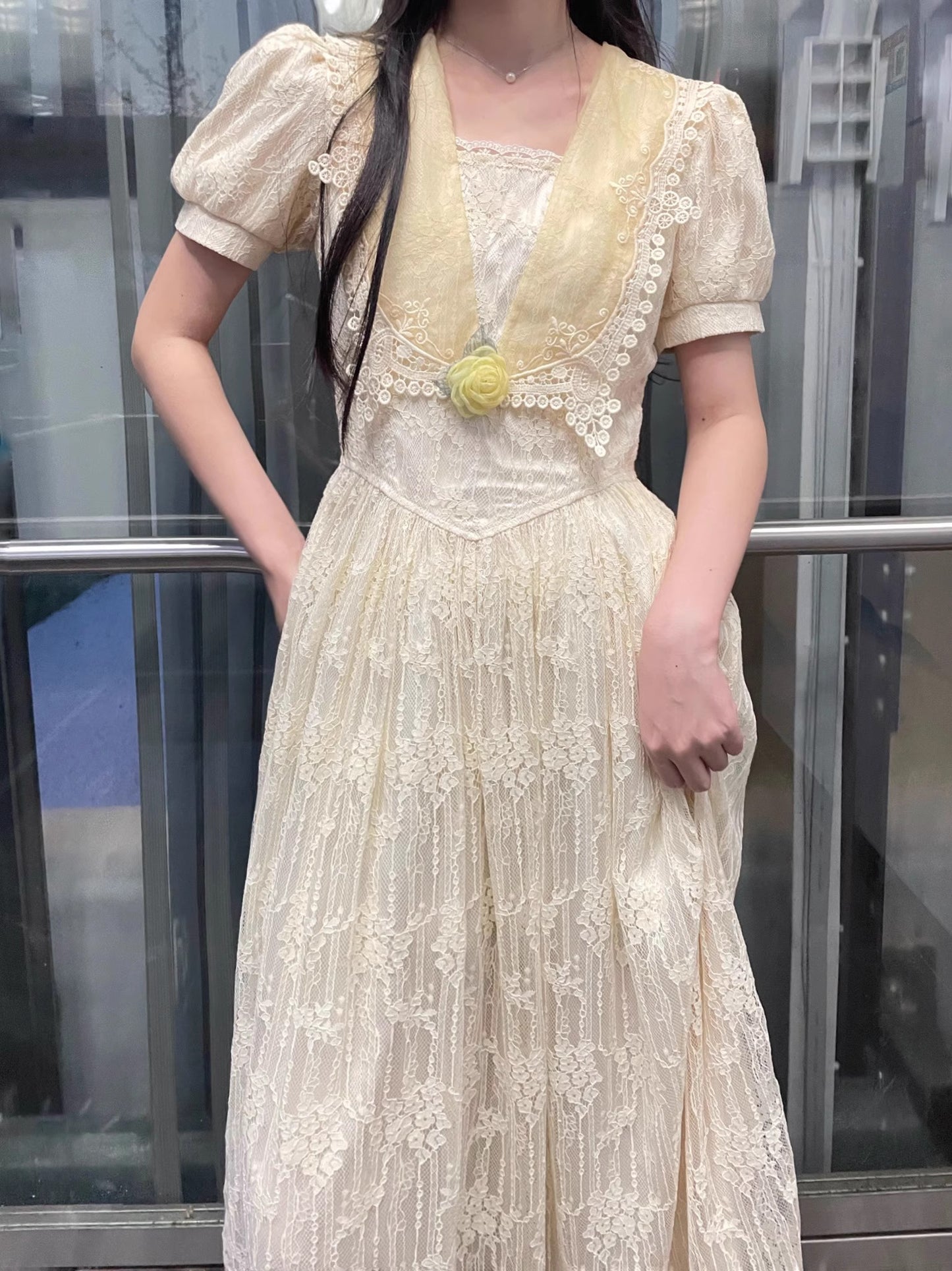 Gunne Sax Remake 70S Fairycore Birdal Dress