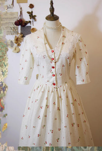 Vintage dress 30s dress 50s dress fairycore dress cottagecore dress 