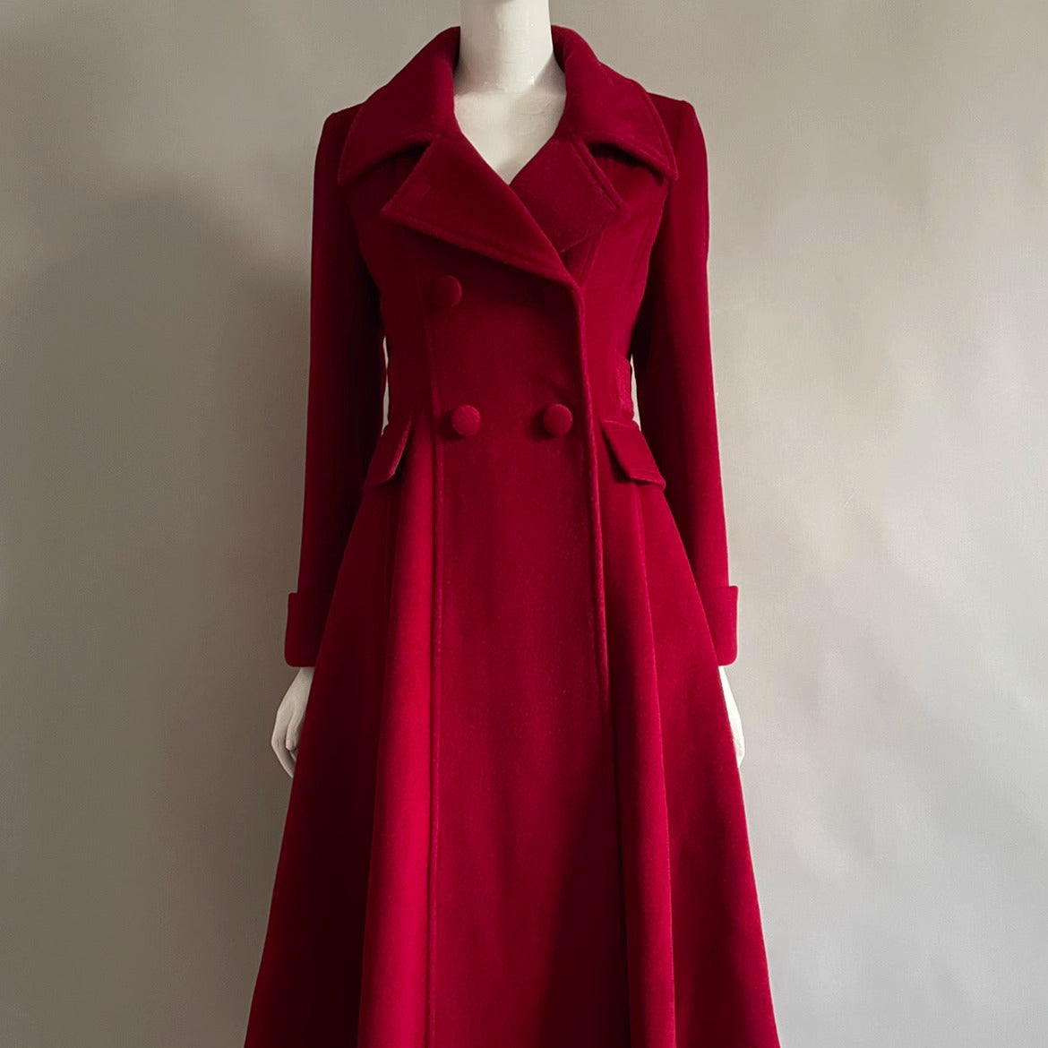 VINTAGE COAT vintage jacket 1930s 1940s 1950s coat jacket red coat winter coat women