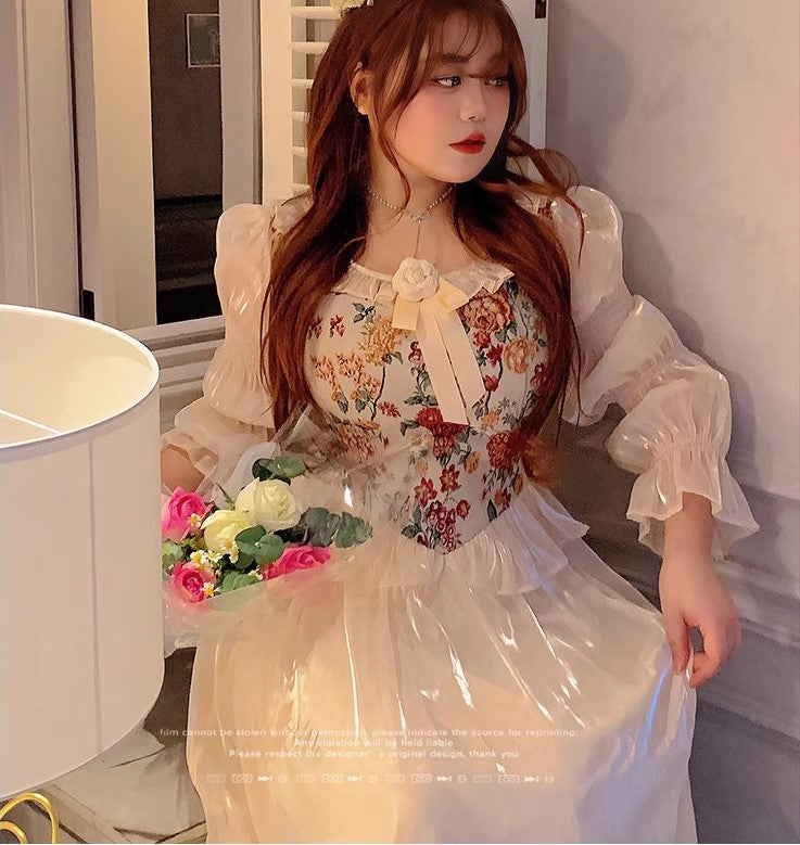 plus size dress cottagecore dress curvy dress fairycore plus size dress kawaii plus size dress