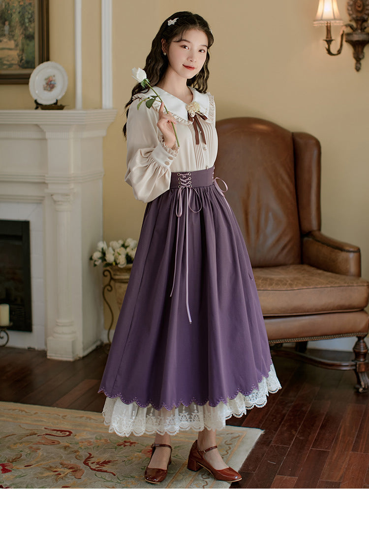 Retro Academia Blouse Skirt Set