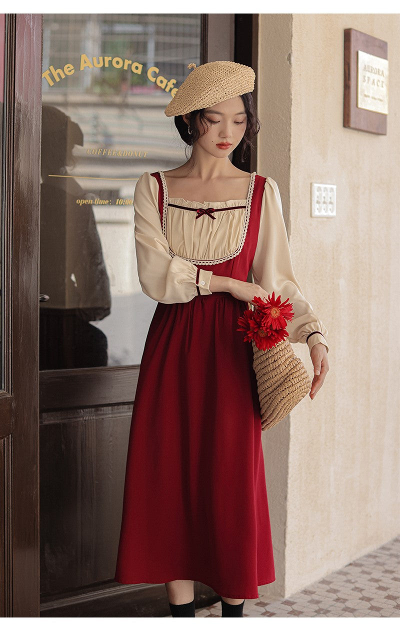 vintage dress cottagecore dress prairie dress period drama dress academia dress