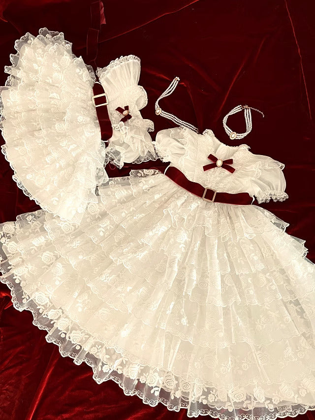 Gone with the wind Reproduction White Prom Dress