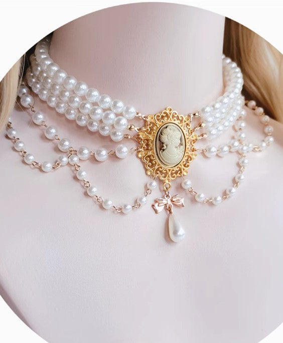 Handmade Royalcore Vintage Pearl Necklace