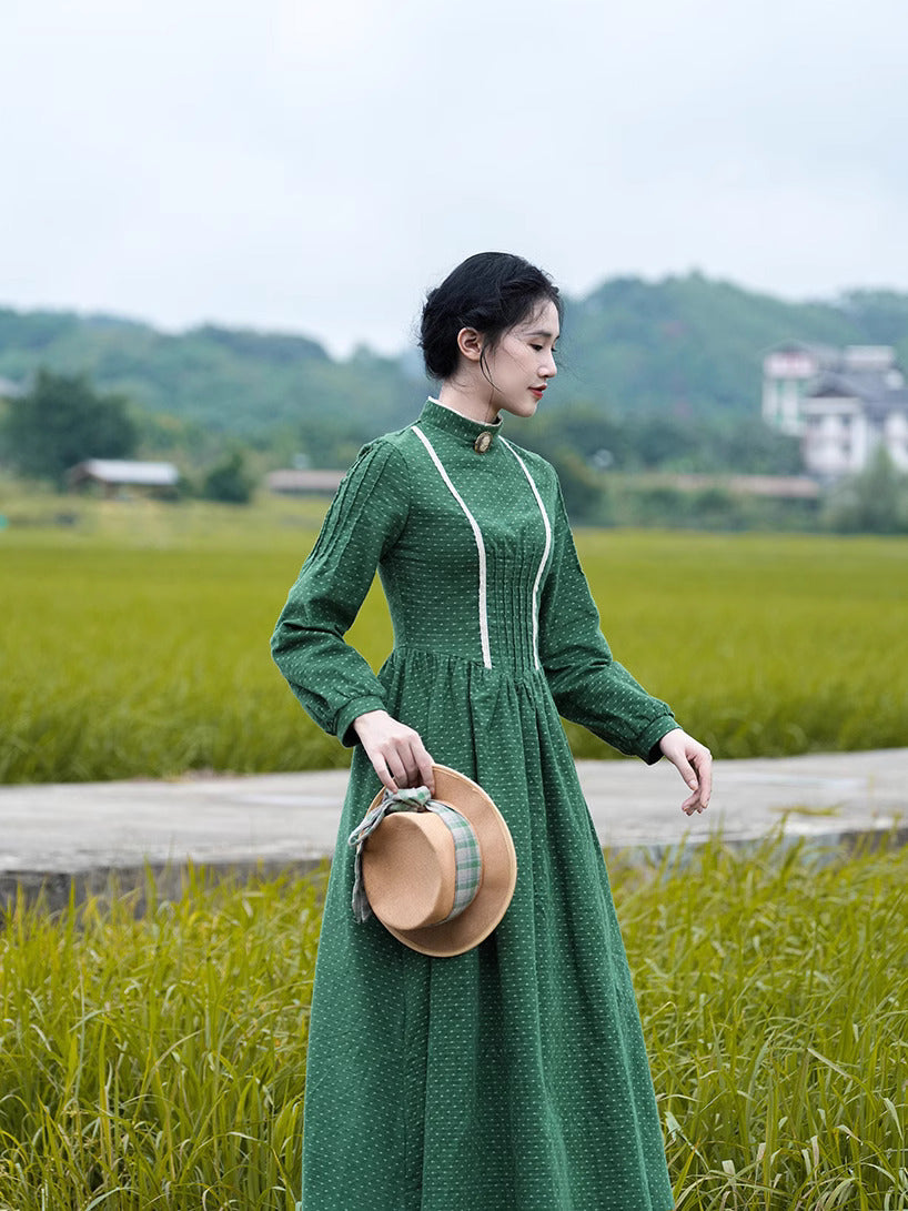 Jane Austen Style Green Dress