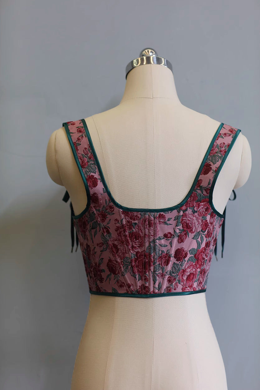 vintage corset cottagecore corset handmade corset