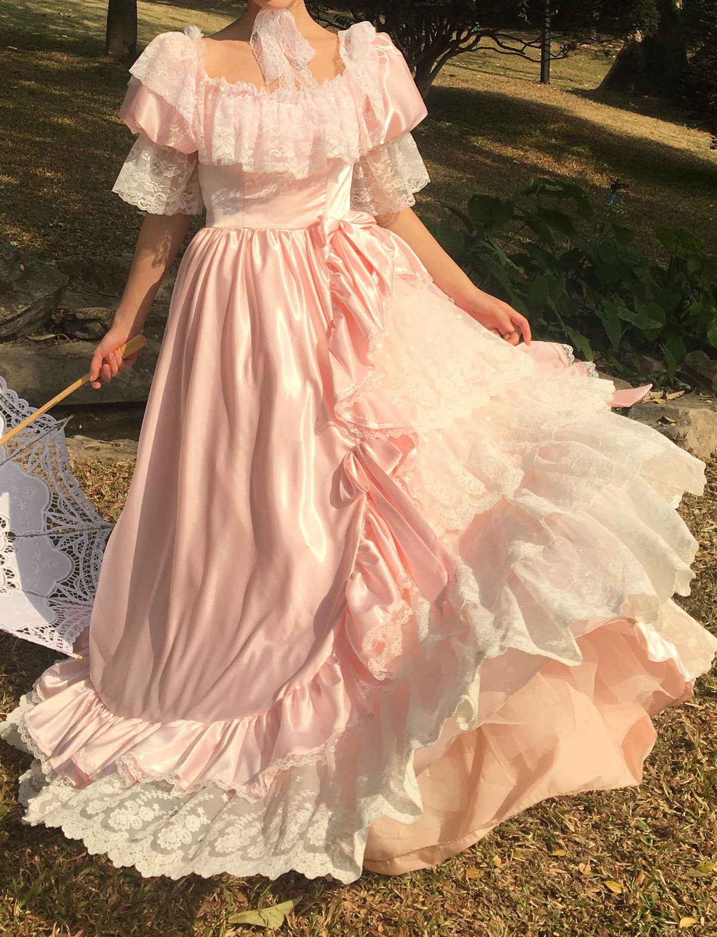 vintage wedding gown victorian wedding gown gunnesax dress princess dress kawaii dress fairycore dress bridal dress