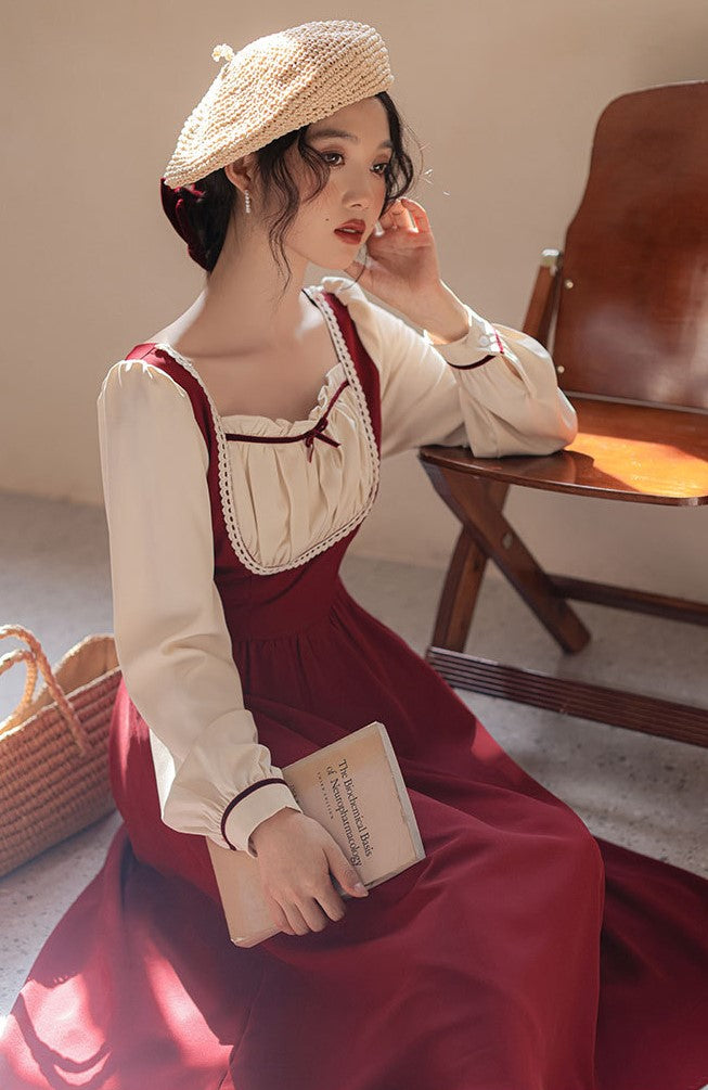 vintage dress cottagecore dress prairie dress period drama dress academia dress