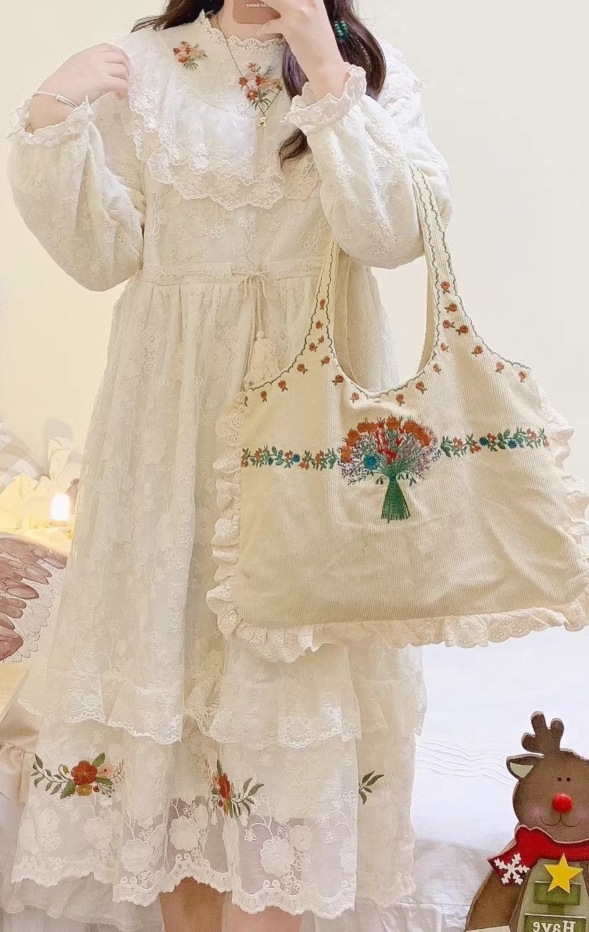 cottagecore dress fairycore dress vintage dress kawaii dress mori kei fashion lolita dress