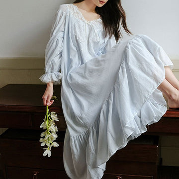 Retro Style Cotton Night gown Night Dress – Retro Fairy