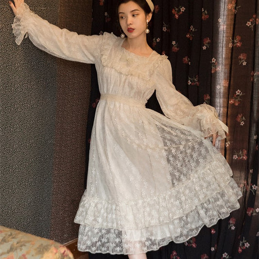 vintage dress cottagecore dress 1970s dress 50s dress prairie dress gunnesax dress lolita dress kawaii dress victorian dress edwardian dress 1900s dress gothic dress dark academia fairycore dress