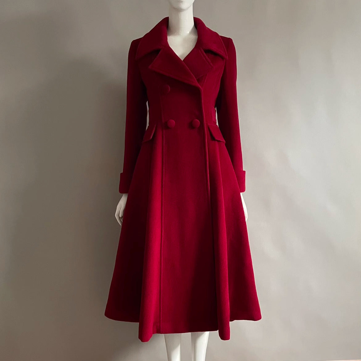 VINTAGE COAT vintage jacket 1930s 1940s 1950s coat jacket red coat winter coat women