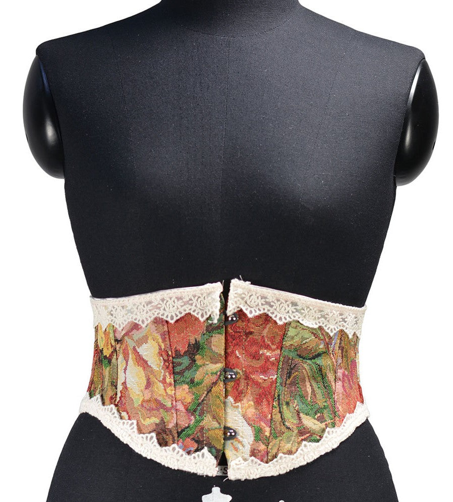 Vintage Floral Lace up WaistBand