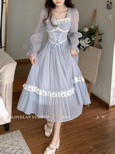 [Last Chance] Fairycore Cinderella Blue Dress