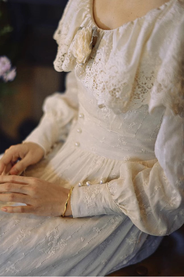 Edwardian Style Embroidered Dress