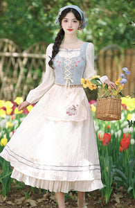 cottageocre dress fairycore dress plus size dress kawaii dress lolita dress sustainable fashion
