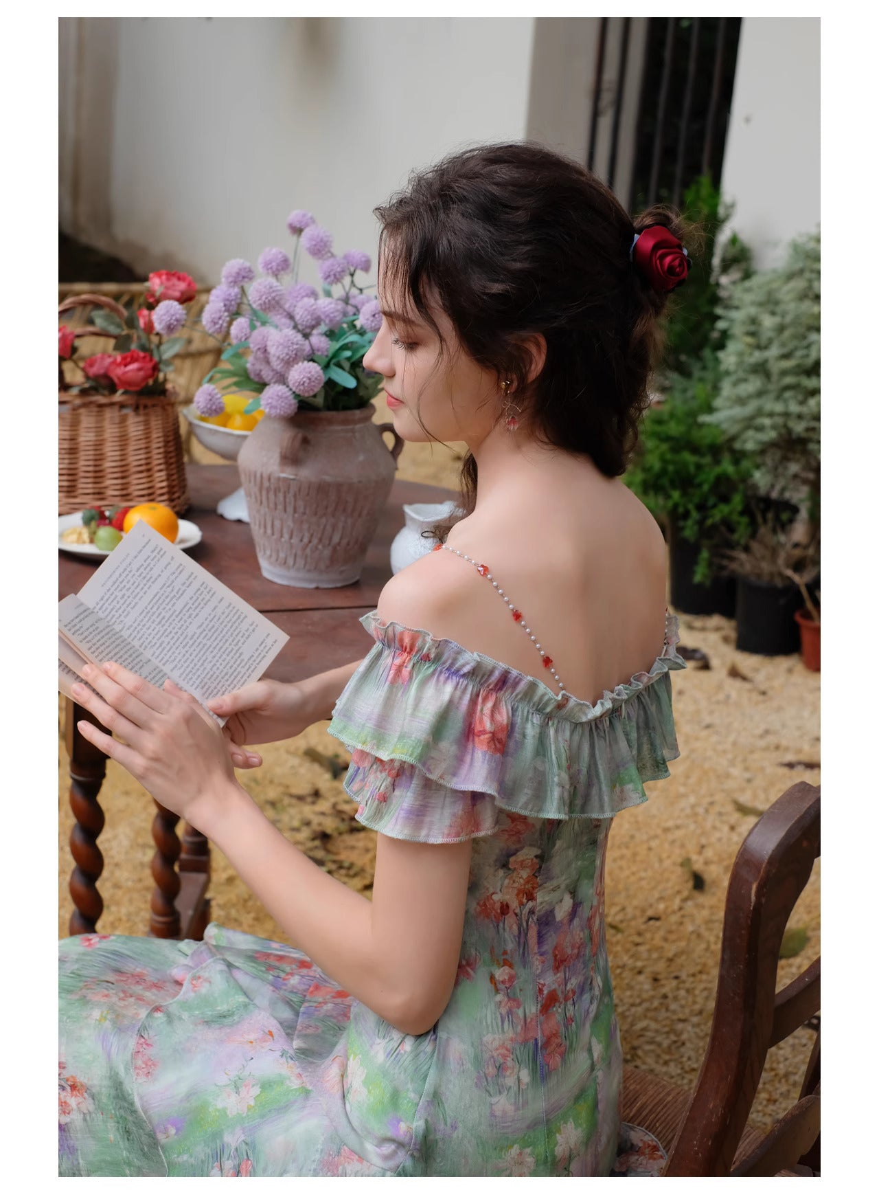 Dreamy Monet's Garden Floral Dress