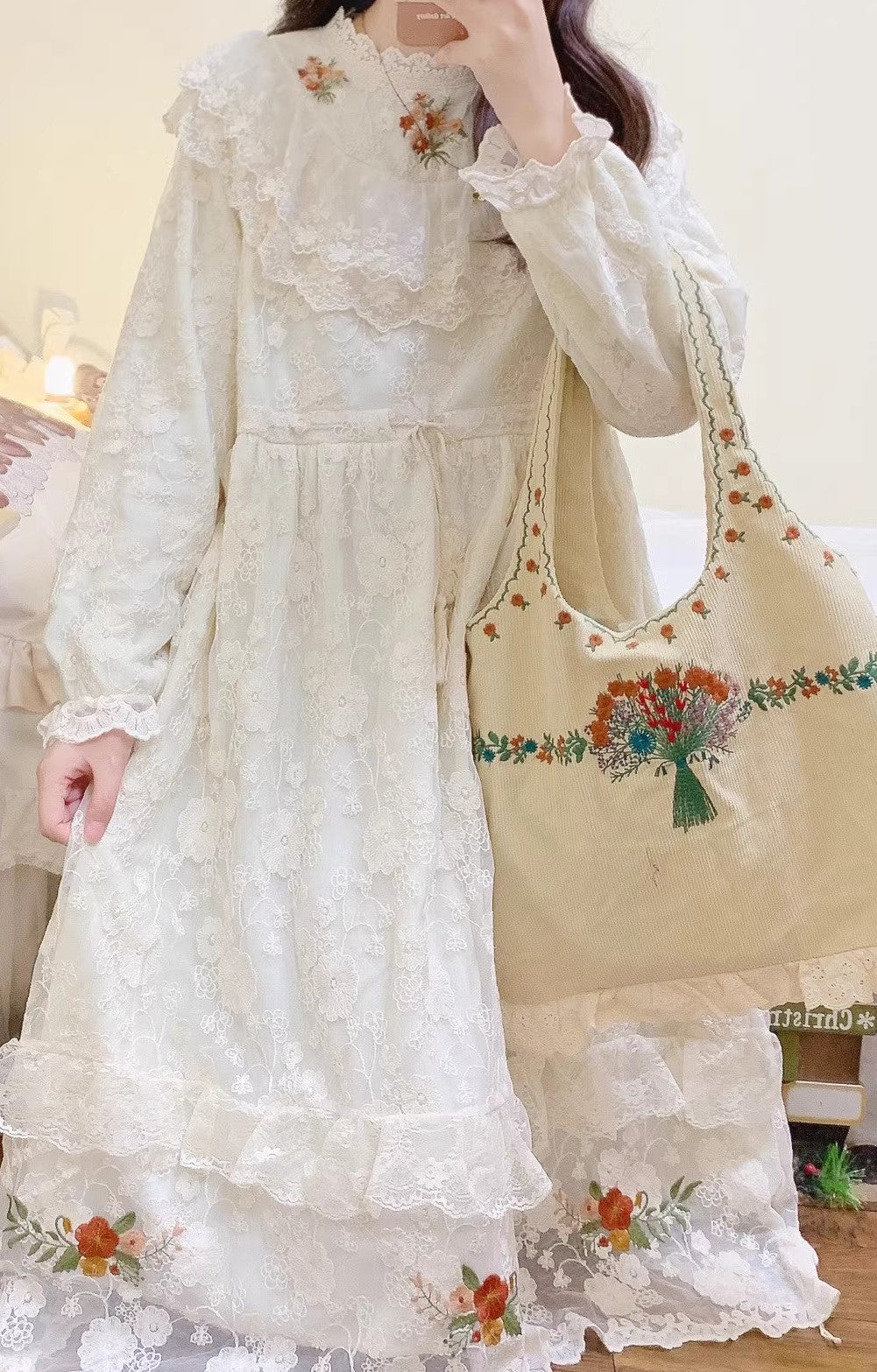 cottagecore dress fairycore dress vintage dress kawaii dress mori kei fashion lolita dress