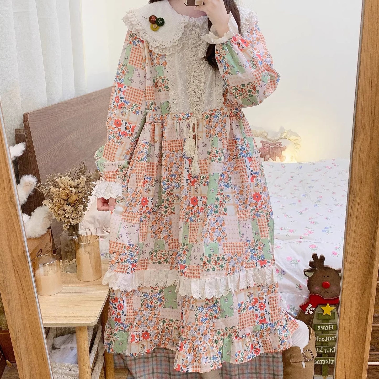 cottagecore dress vintage dress fairycore dress