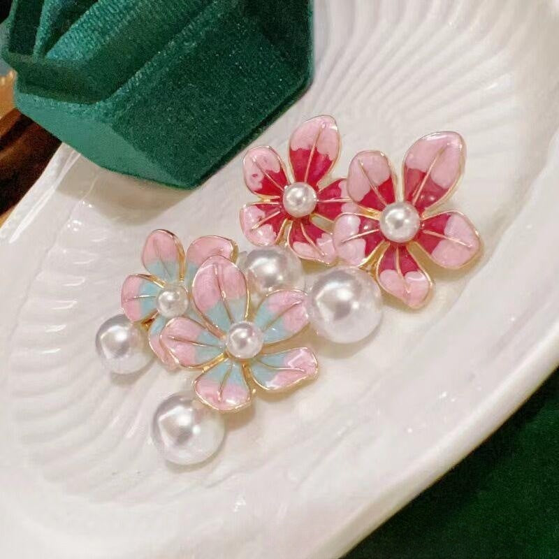 Cottagecore Flower Ear Pins