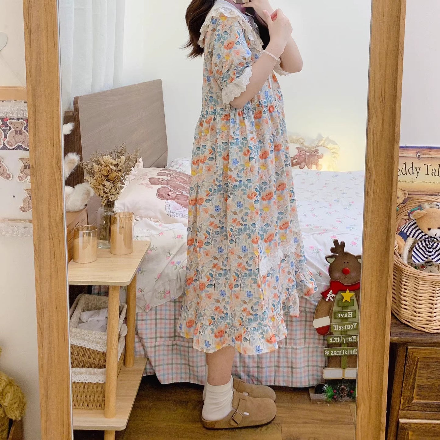 Cottagecore Embroidery Floral Summer Dress