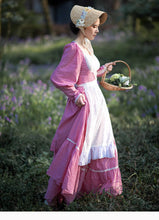 Load image into Gallery viewer, Gunne Sax Style Red Gingham Prairie Dress
