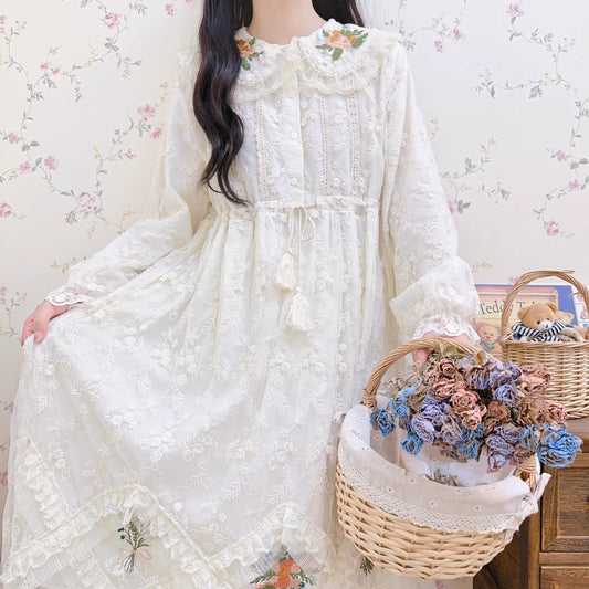 vintage dress cottagecore dress 1970s dress 50s dress prairie dress gunnesax dress lolita dress fairycore dress princess dress cosplay dress